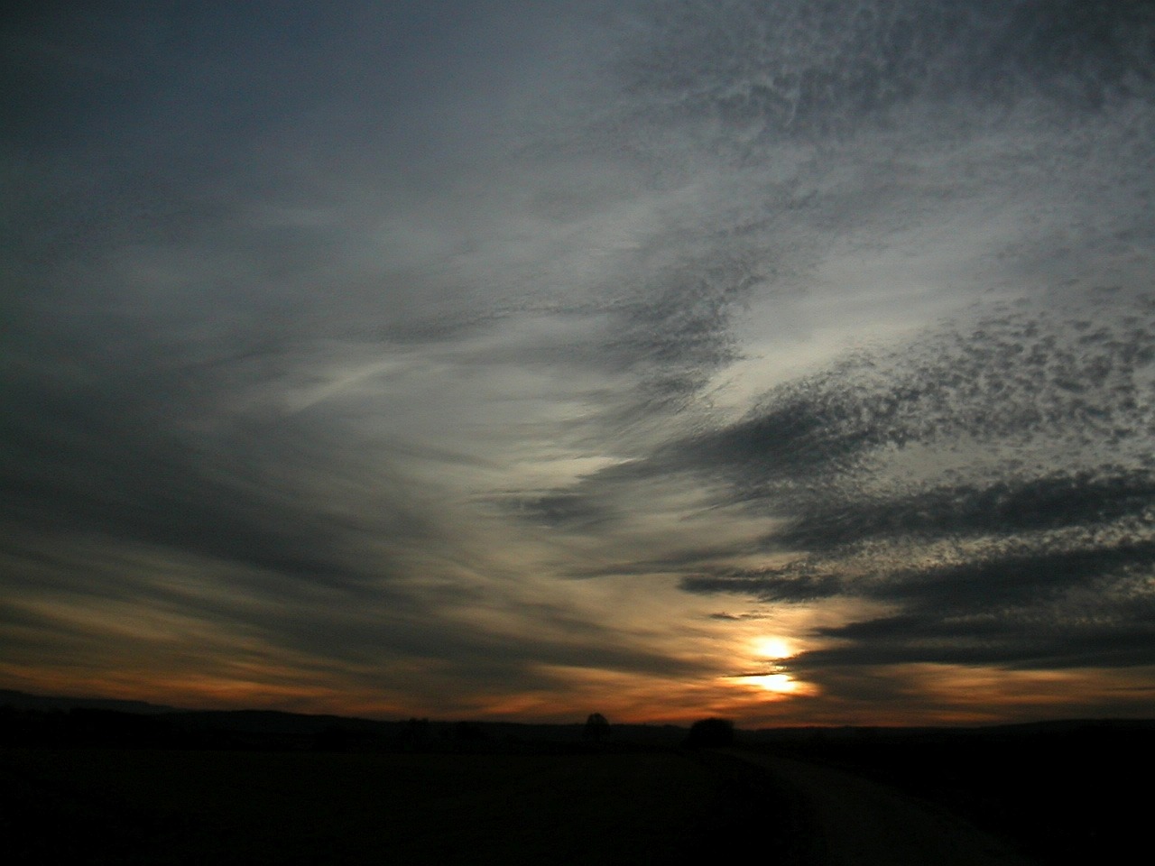 clouds abendstimmung sunset free photo