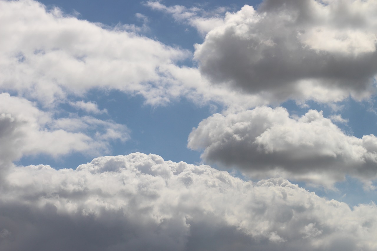 clouds sky blue free photo