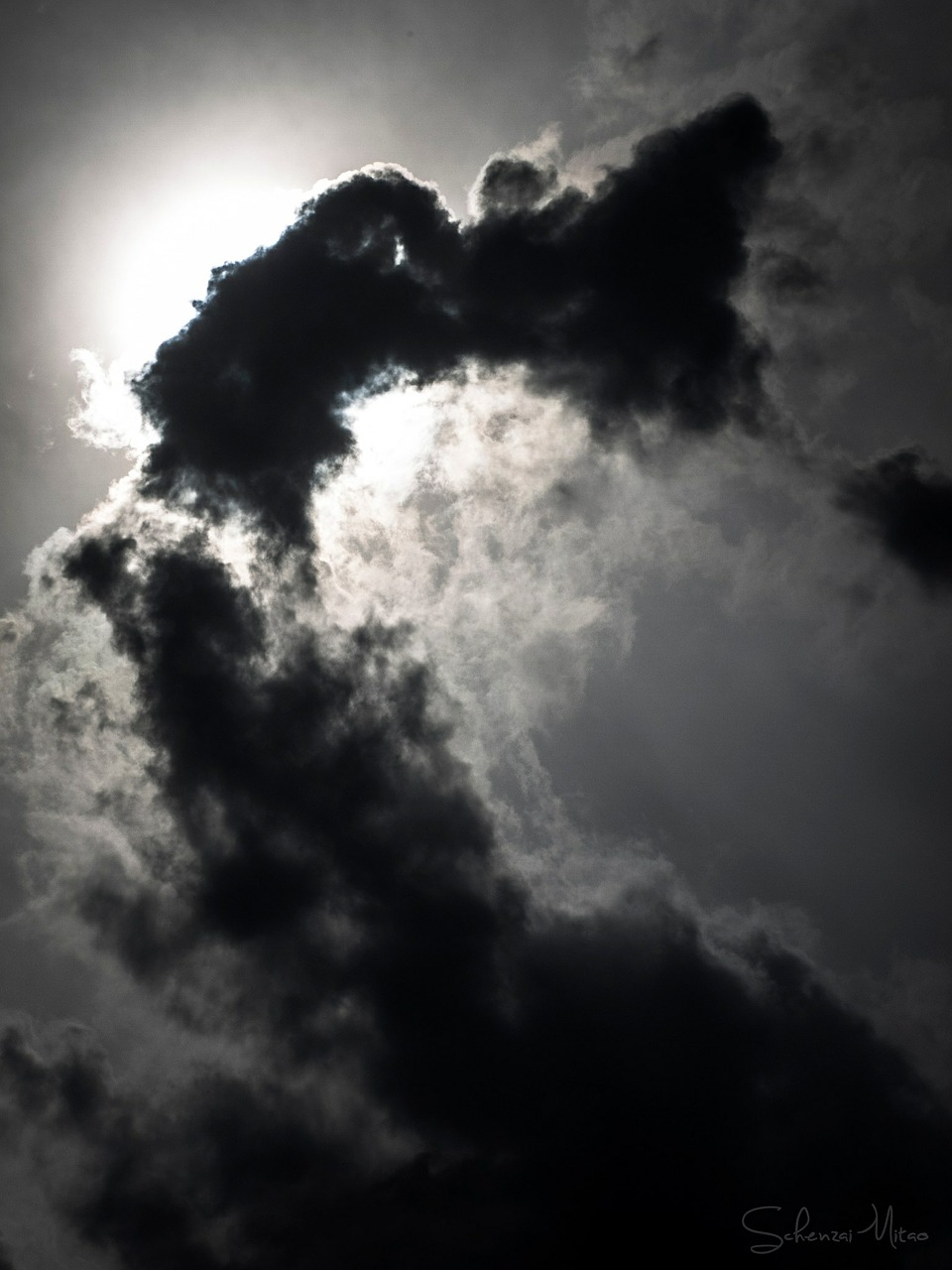 cloud dark sun free photo