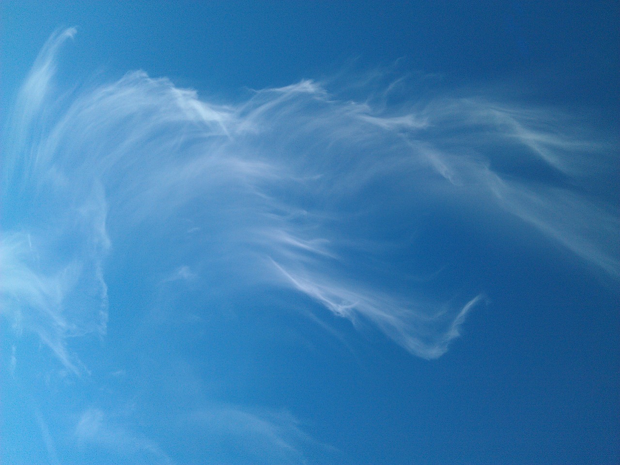 clouds blue sky angelic free photo