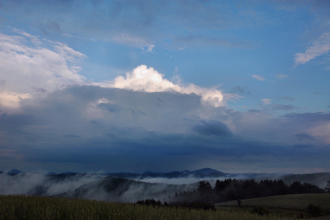 clouds fog sky free photo