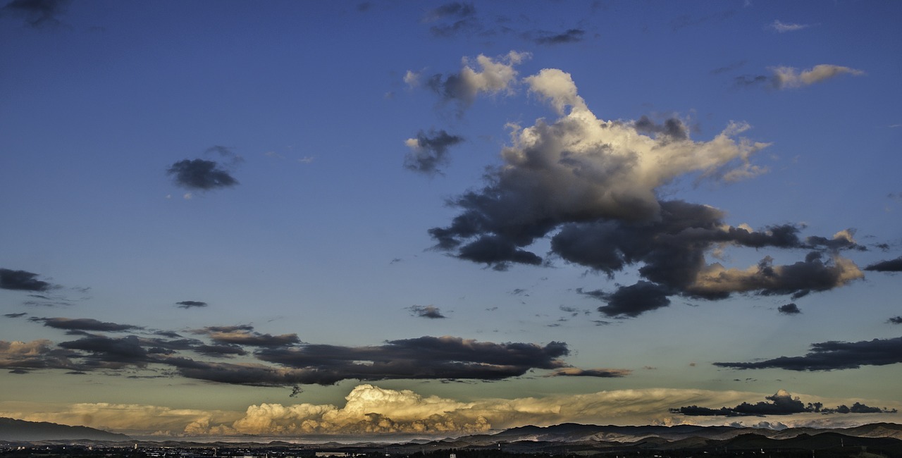 clouds sunset landscape free photo