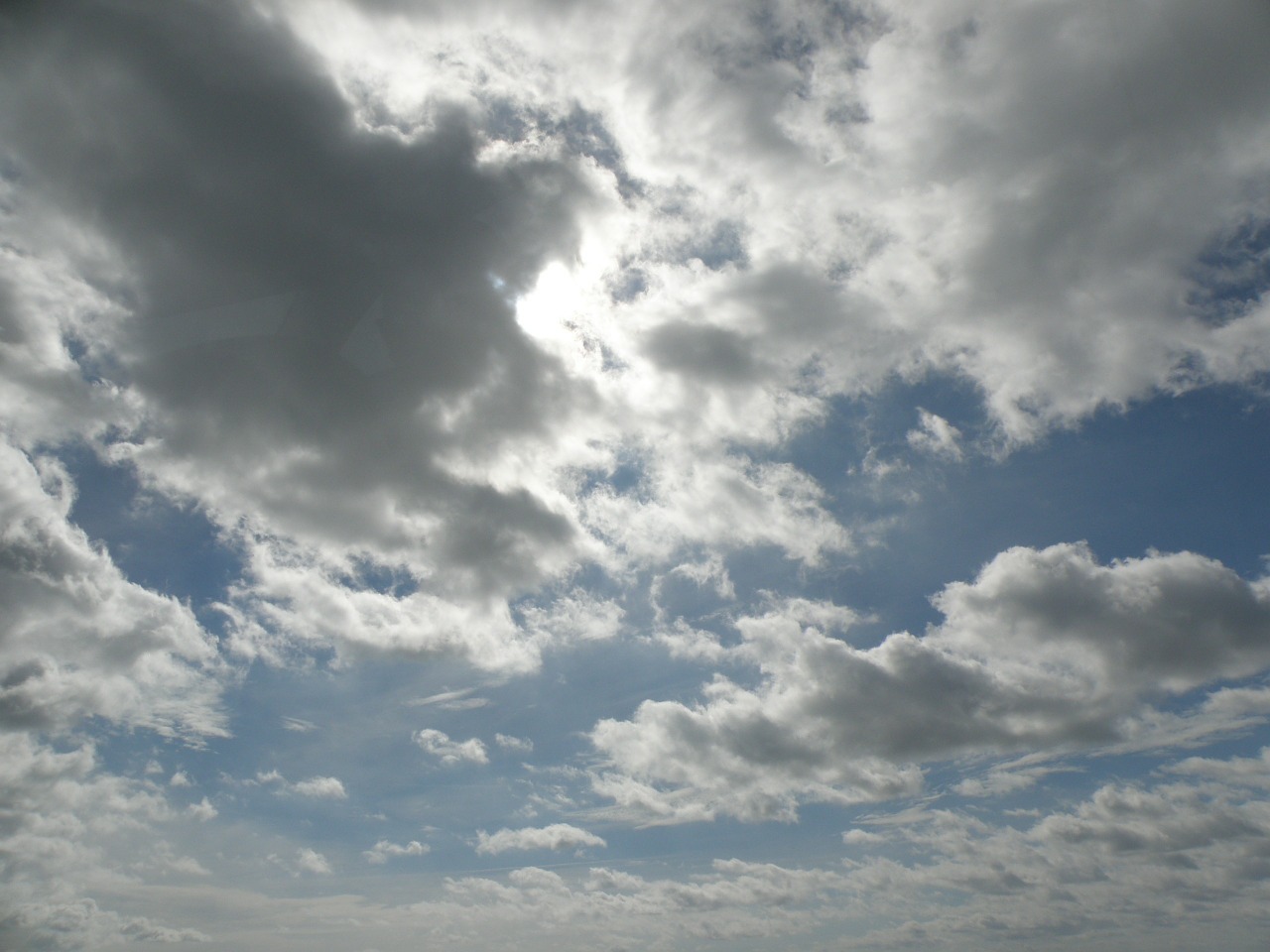 clouds sky blue free photo