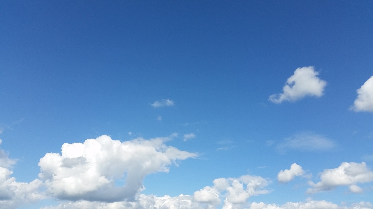 clouds blue sky summer free photo