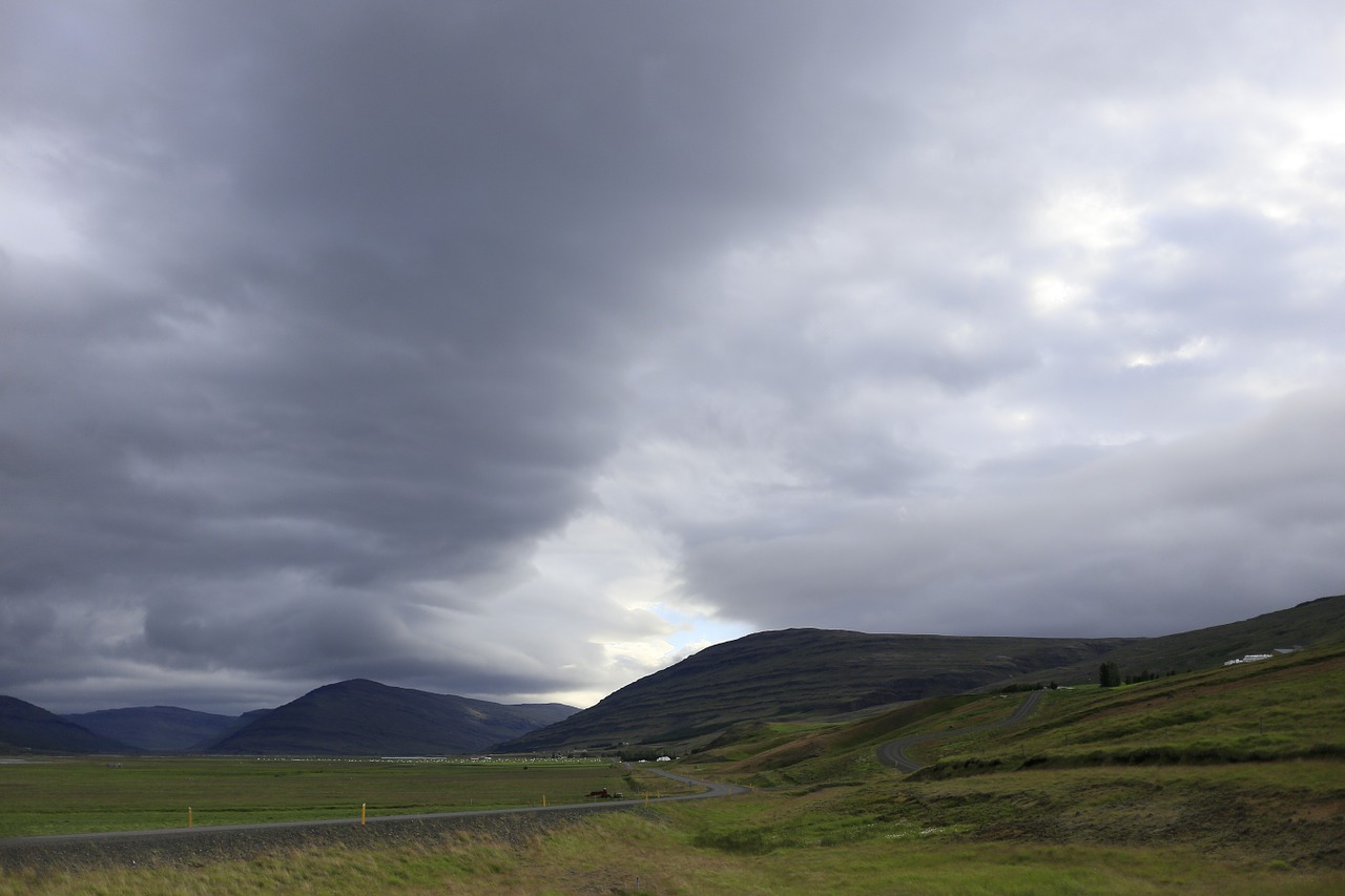 clouds sky mountains free photo