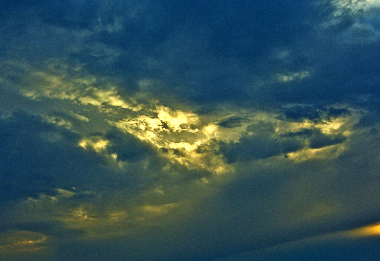 clouds cloudy heaven free photo