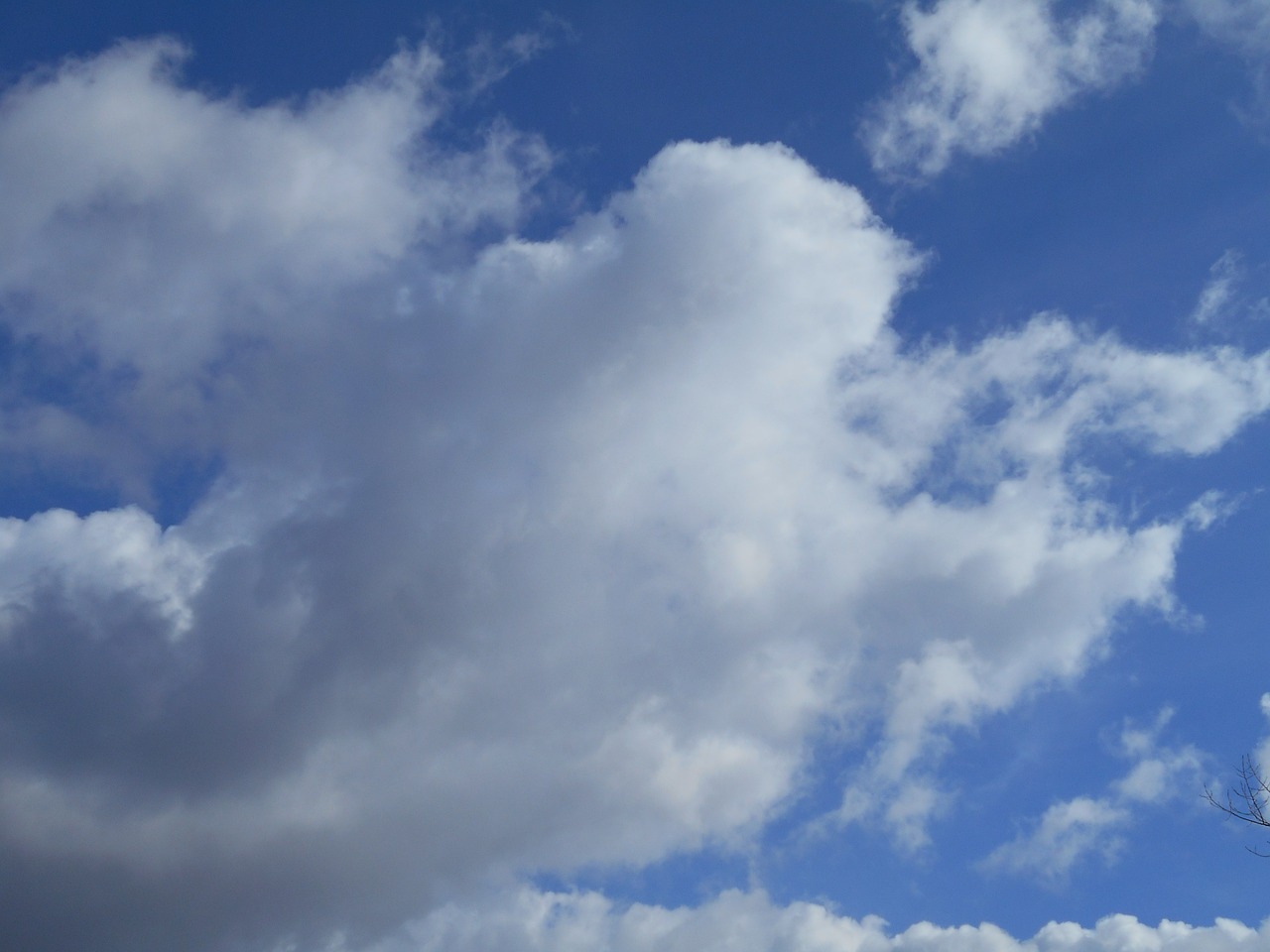 clouds cloudy blue free photo