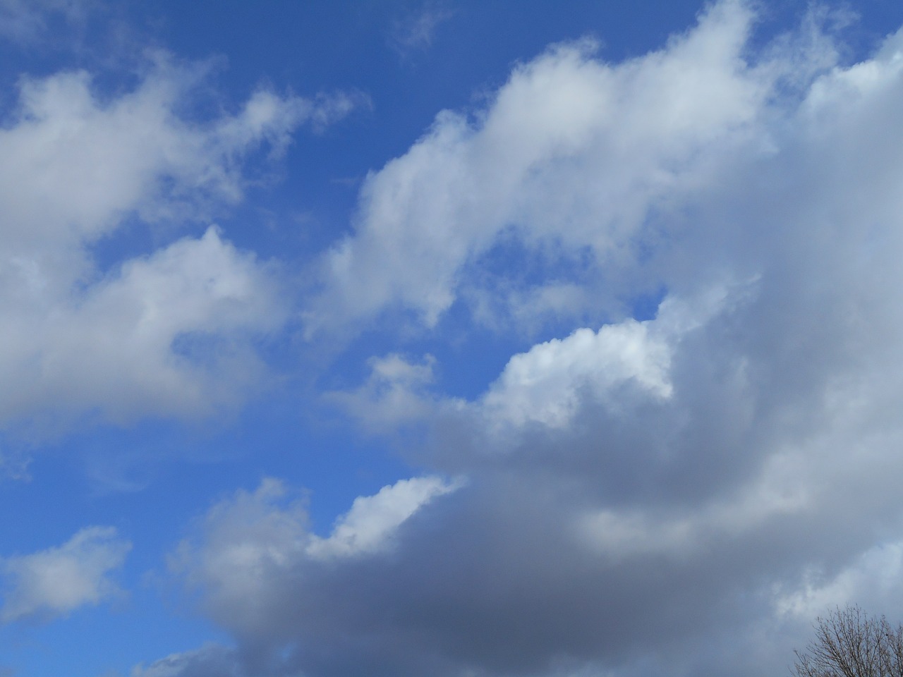 clouds cloudy blue free photo