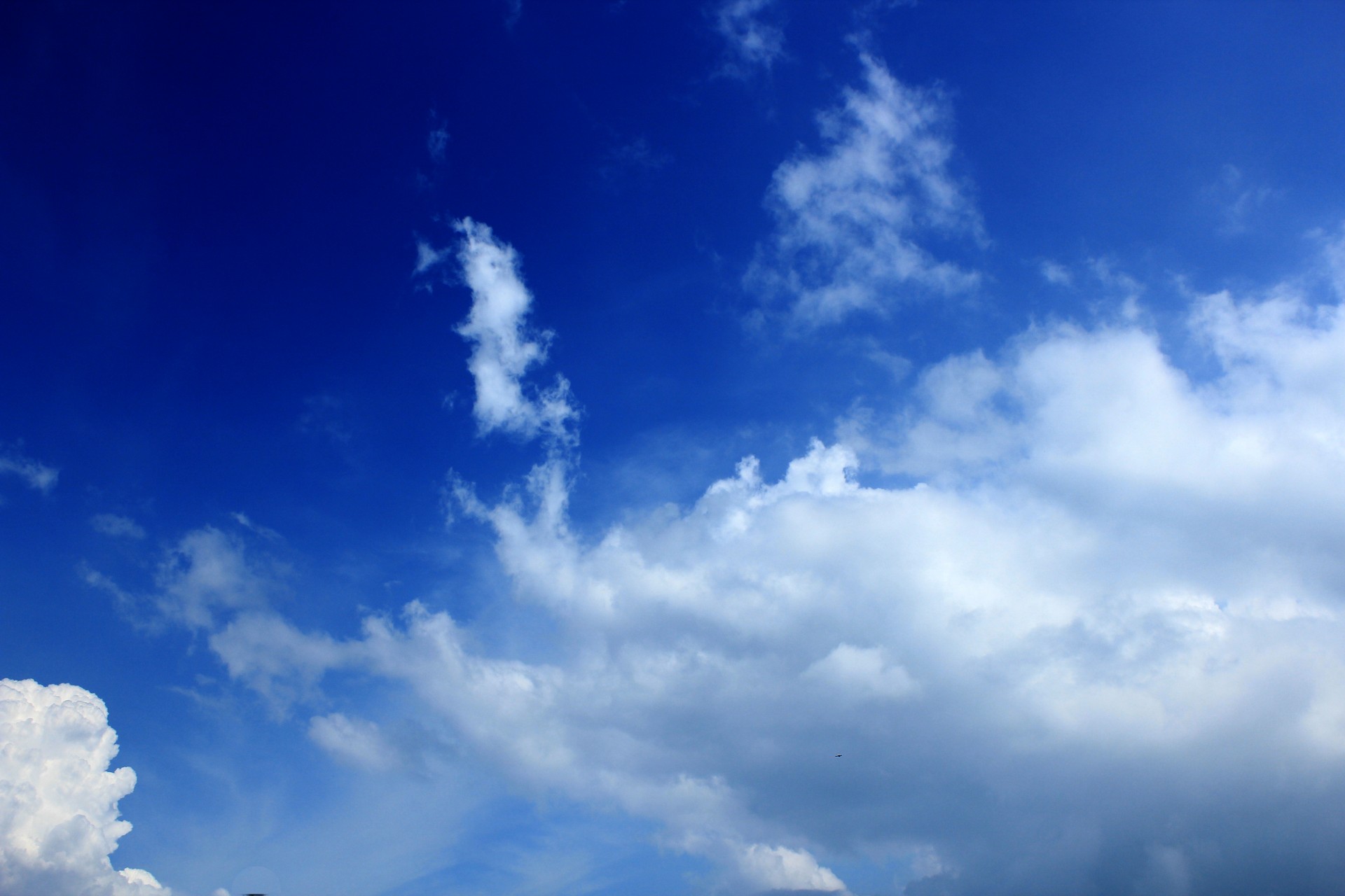 clouds cloudy sky blue sky free photo