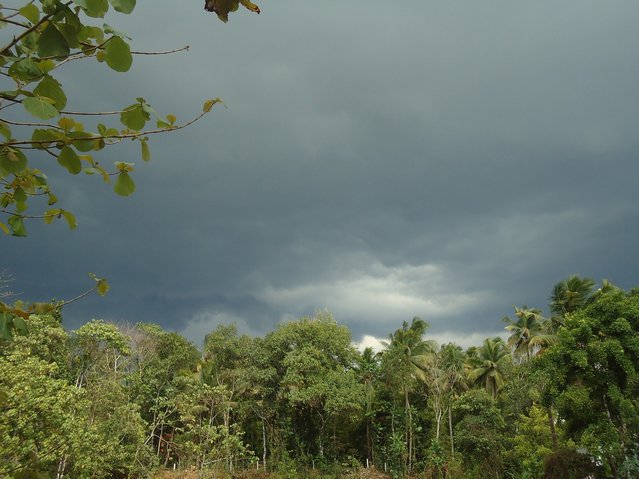 clouds nature rain free photo