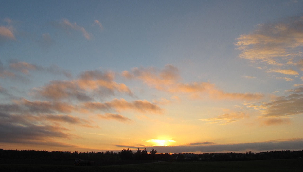 clouds sol sunset free photo