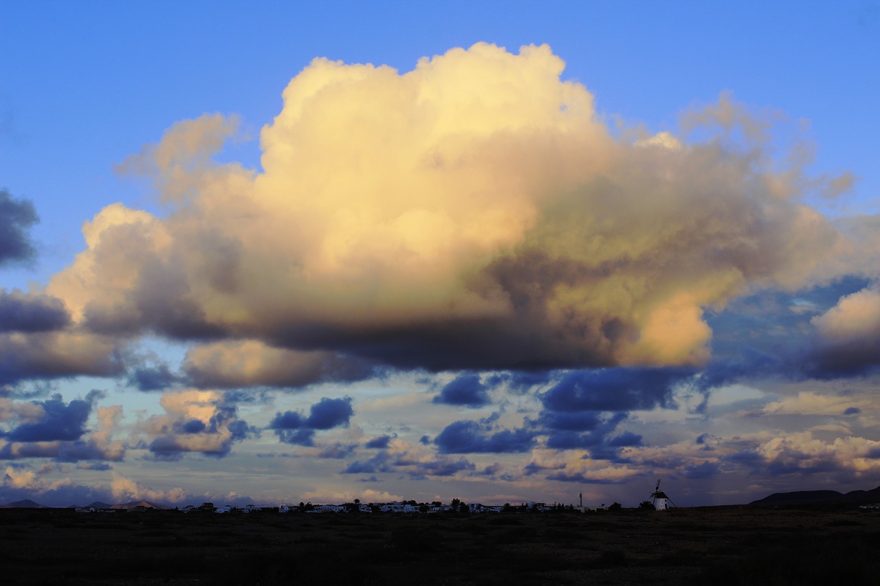 clouds cloudy blue free photo