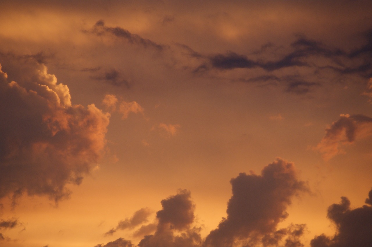 clouds sunset abendstimmung free photo