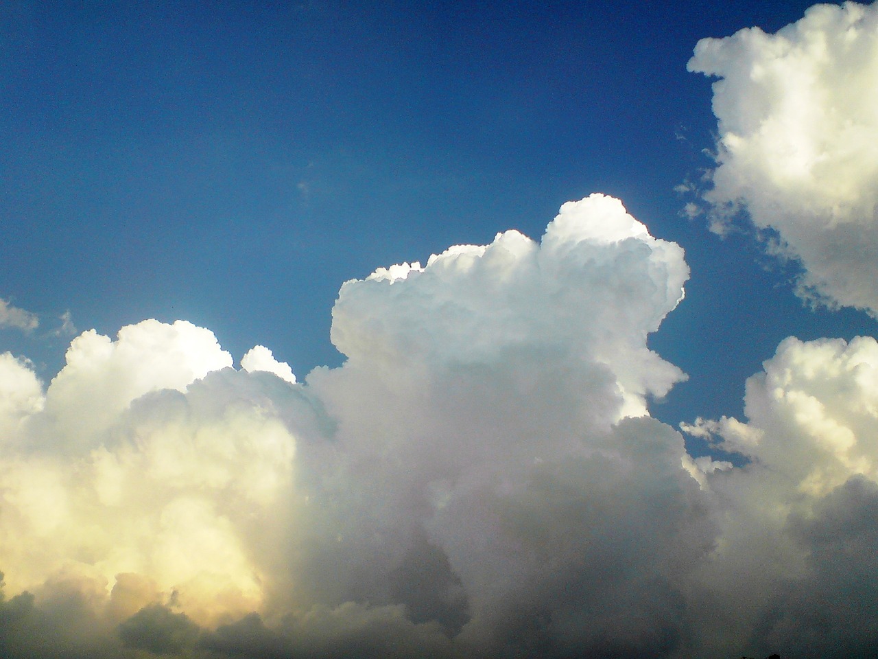 clouds sky blue free photo