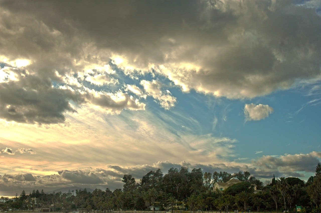 clouds heaven landscape free photo
