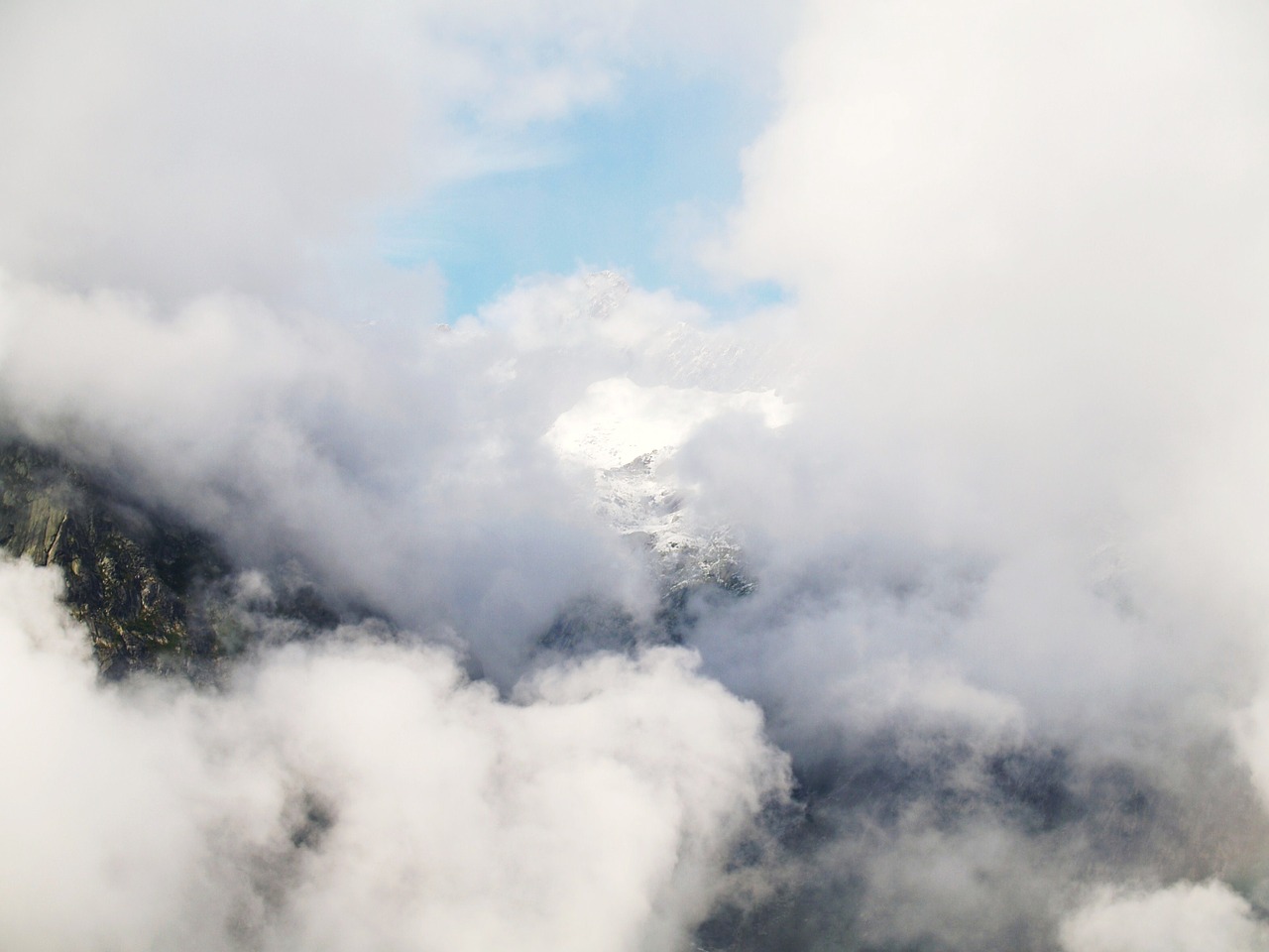 clouds sky mountain free photo