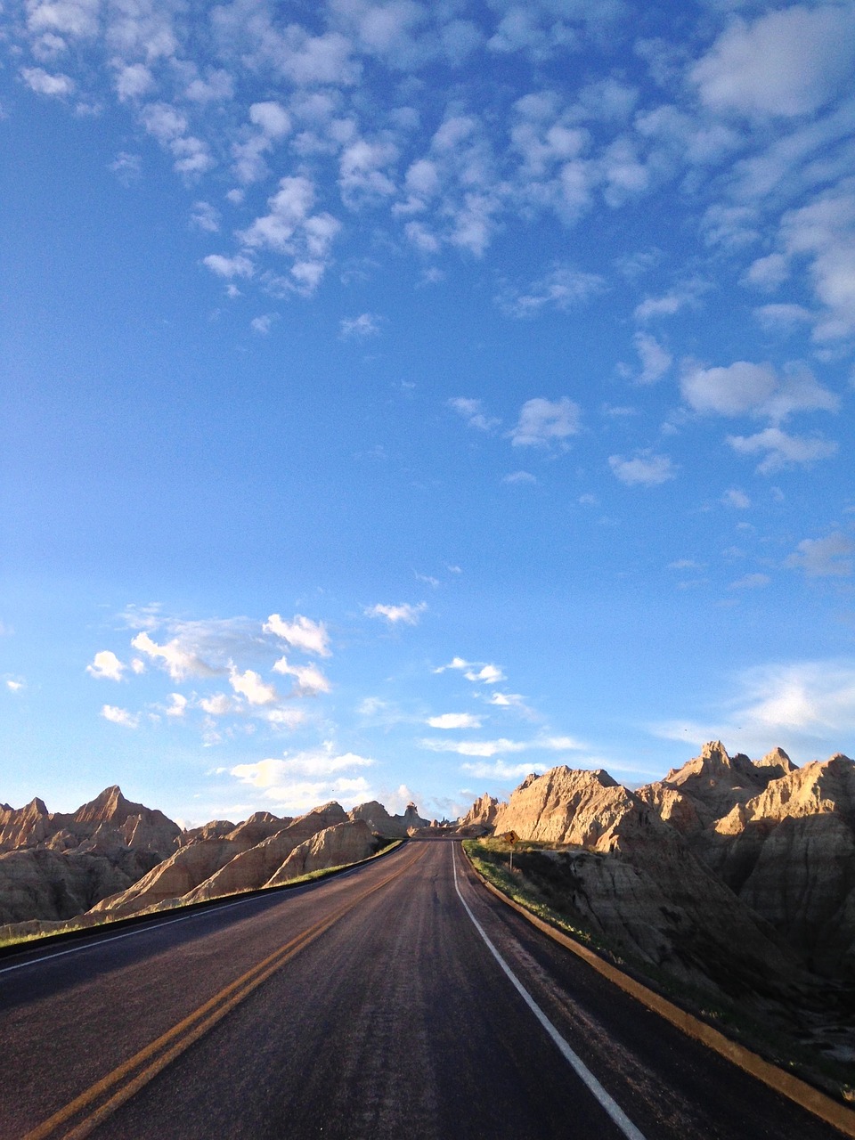 clouds road highway free photo