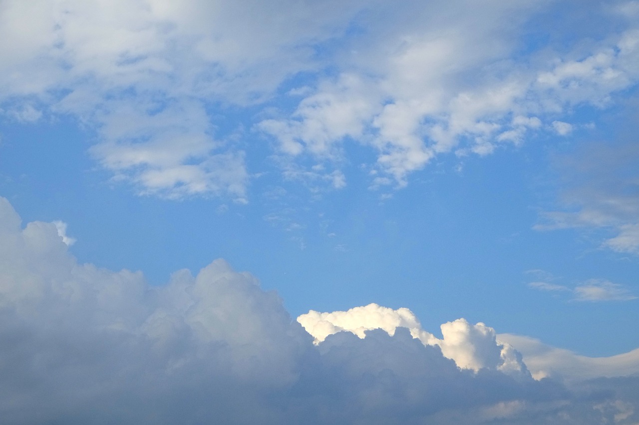 clouds cloud mountains sky free photo