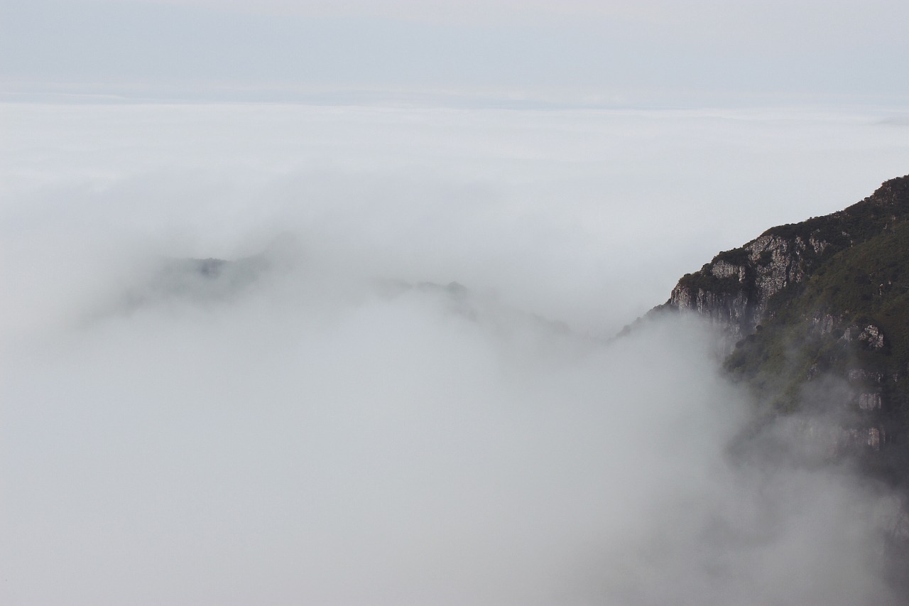 clouds mountains top free photo