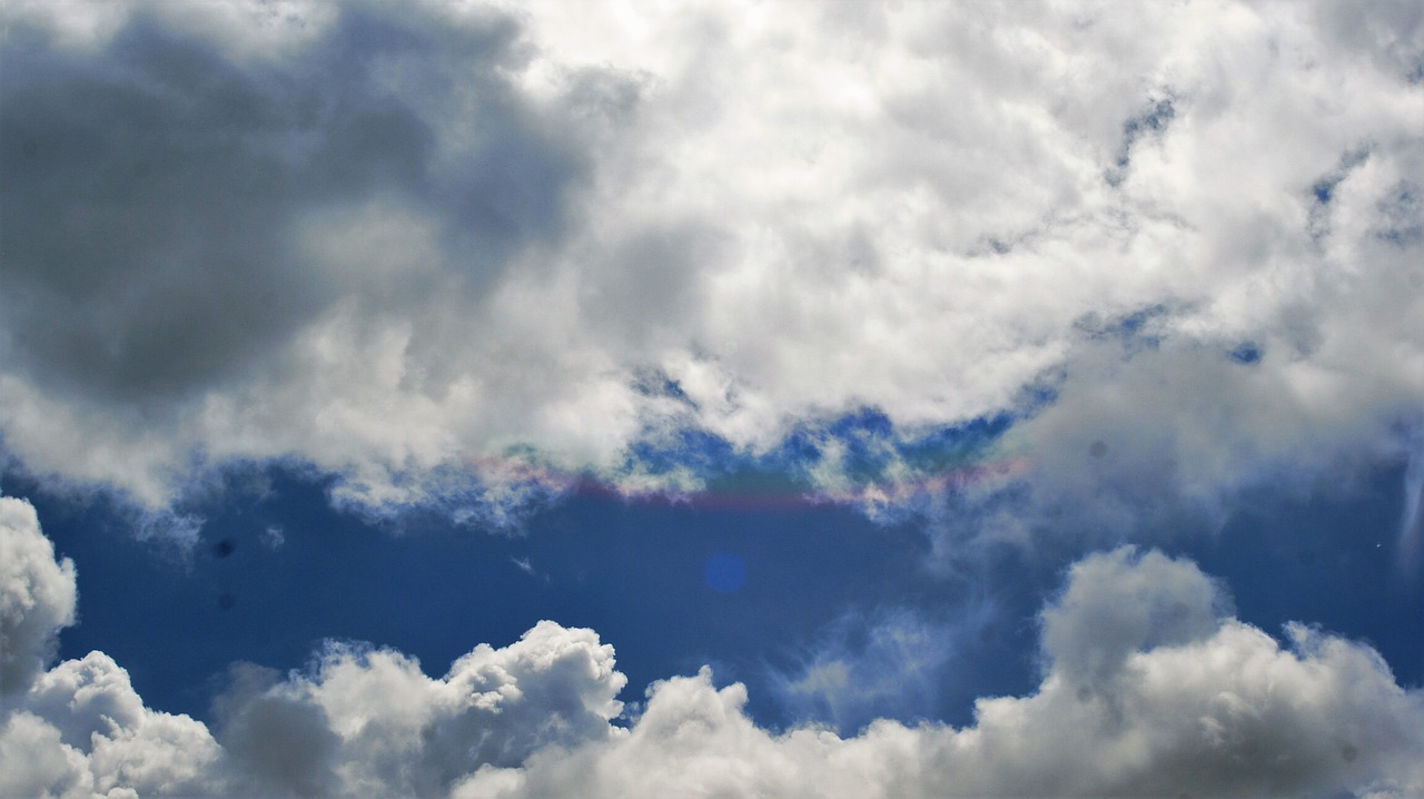 clouds sky blue free photo