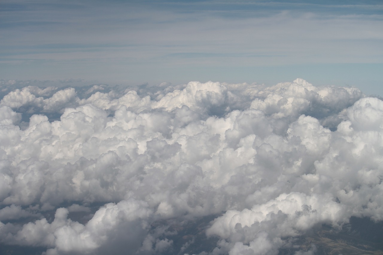 clouds sky aerial free photo