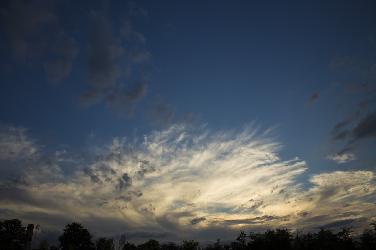 clouds sunset sky sunset free photo