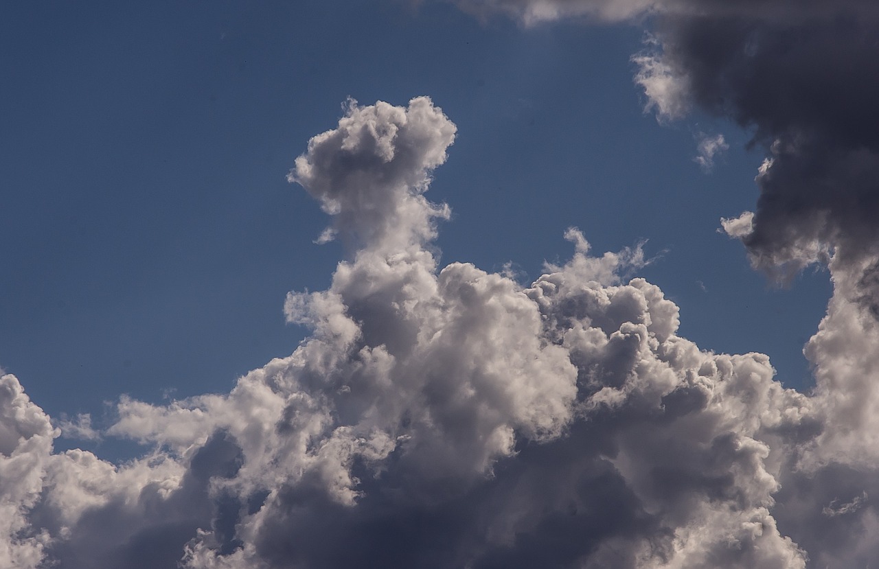 clouds white grey free photo