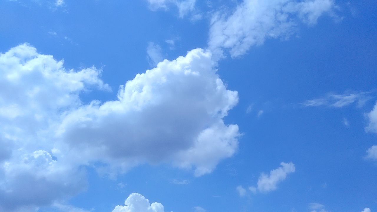 clouds blue sky blue sky clouds free photo