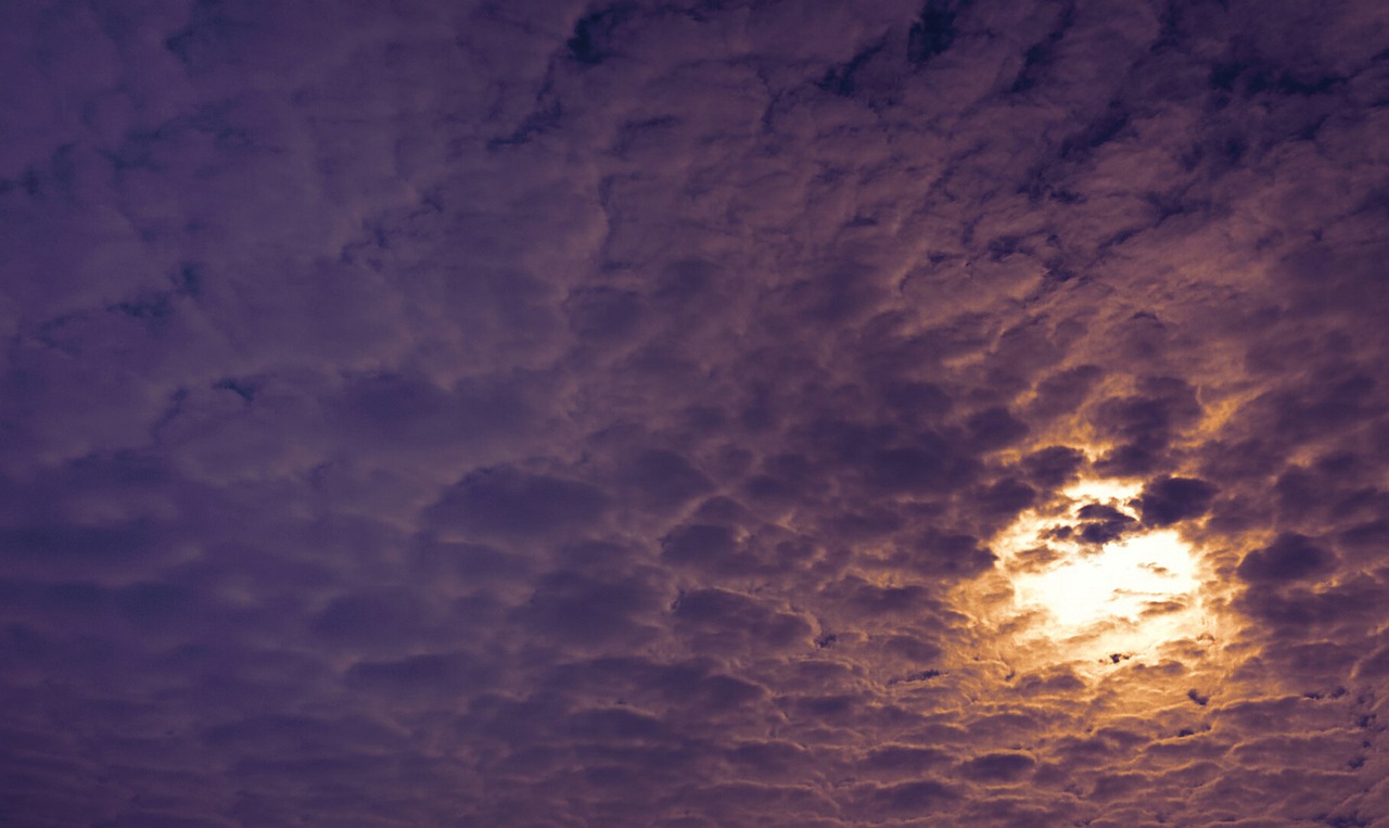 clouds evening sun underground free photo