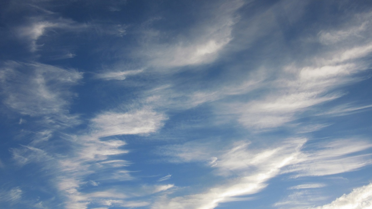 clouds cirrus filaments free photo