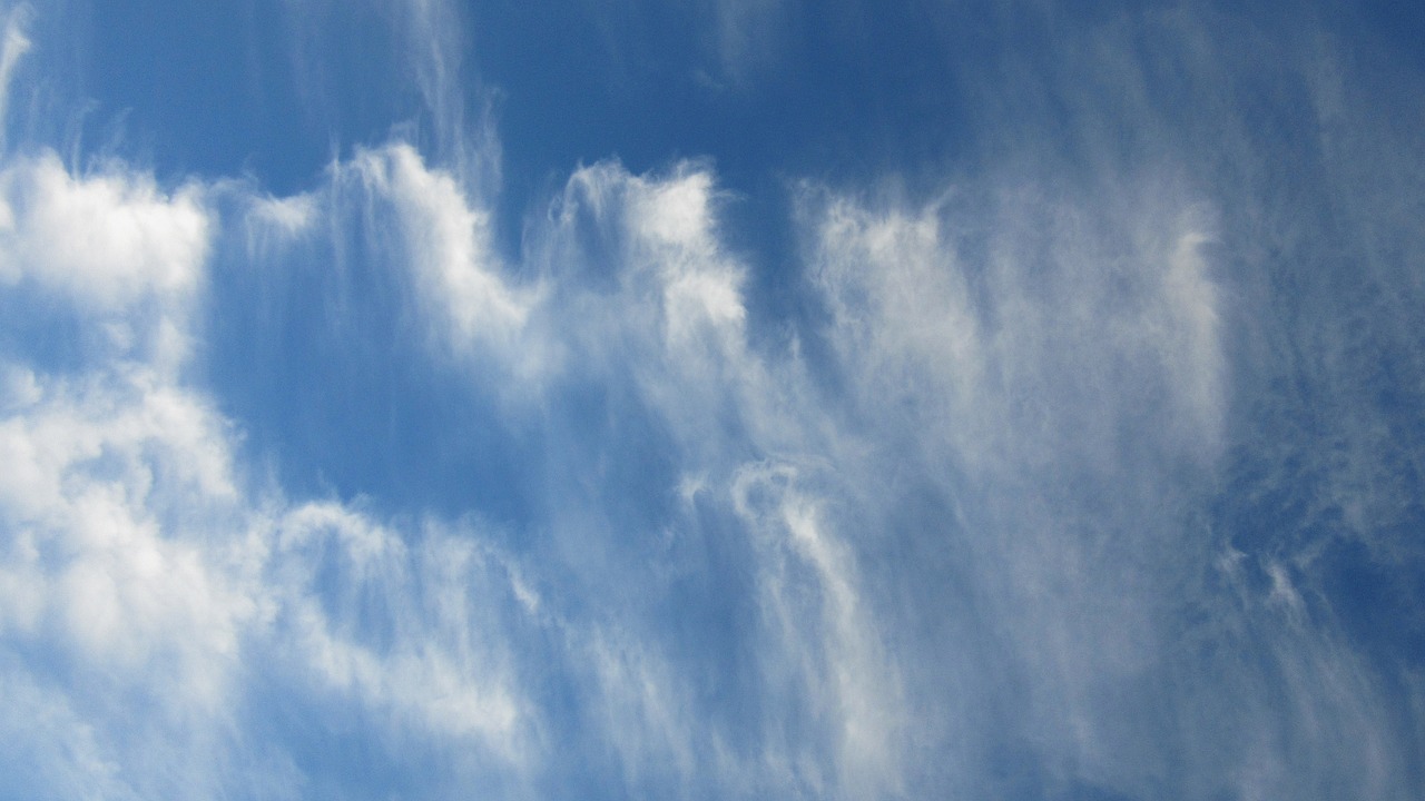 clouds cirrus filaments free photo