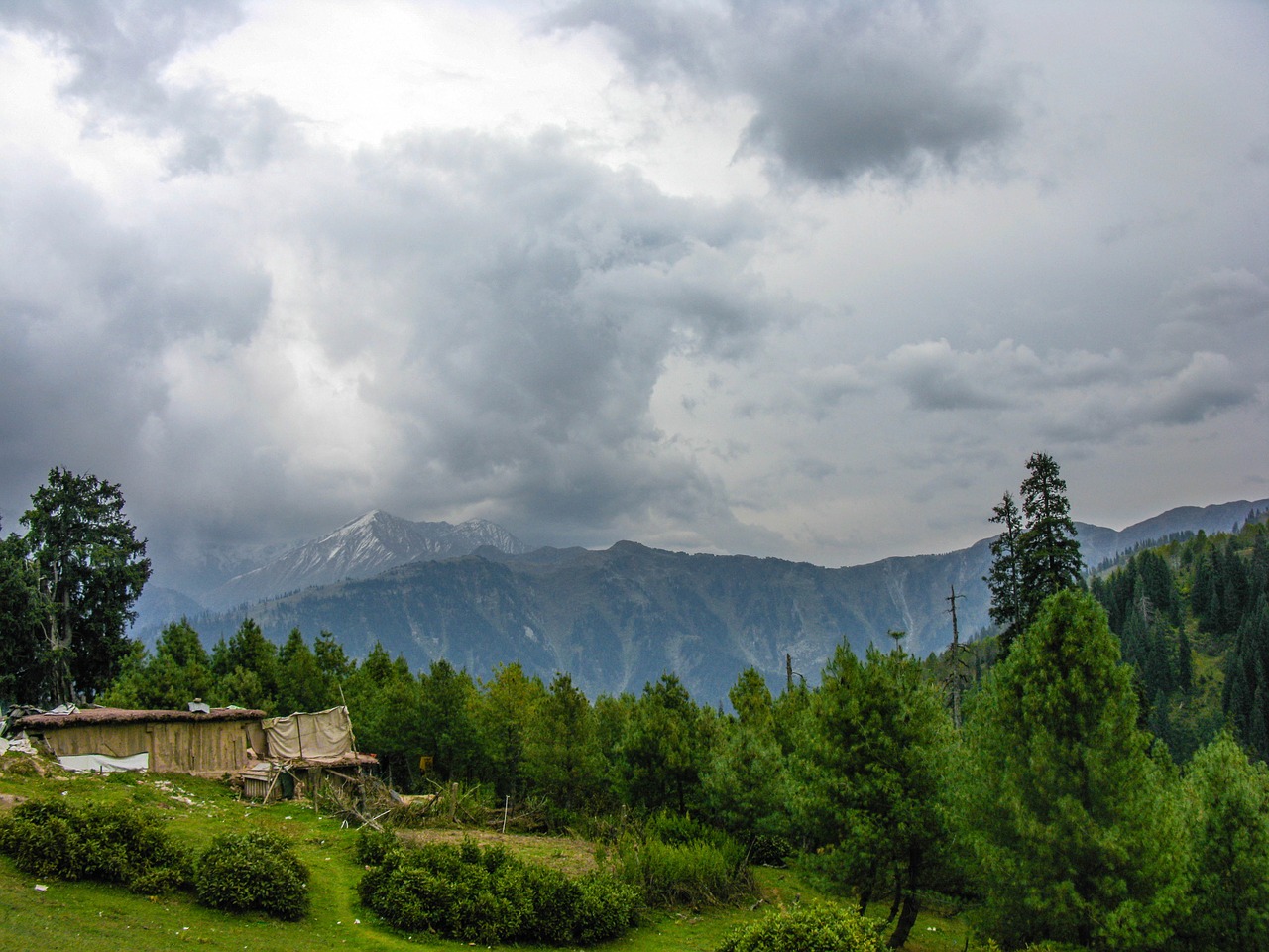 clouds mountains nature free photo