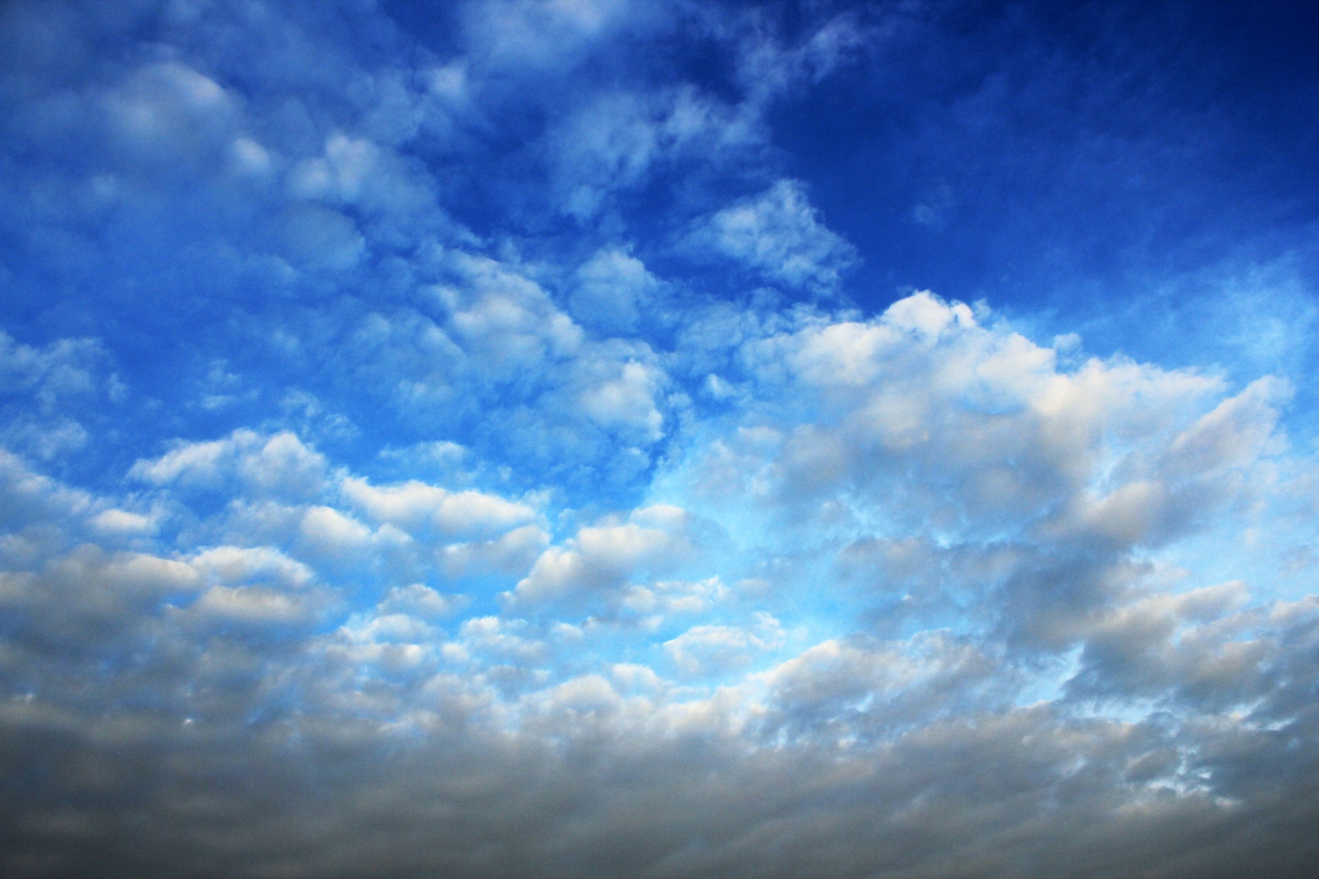 clouds blue sky blue free photo