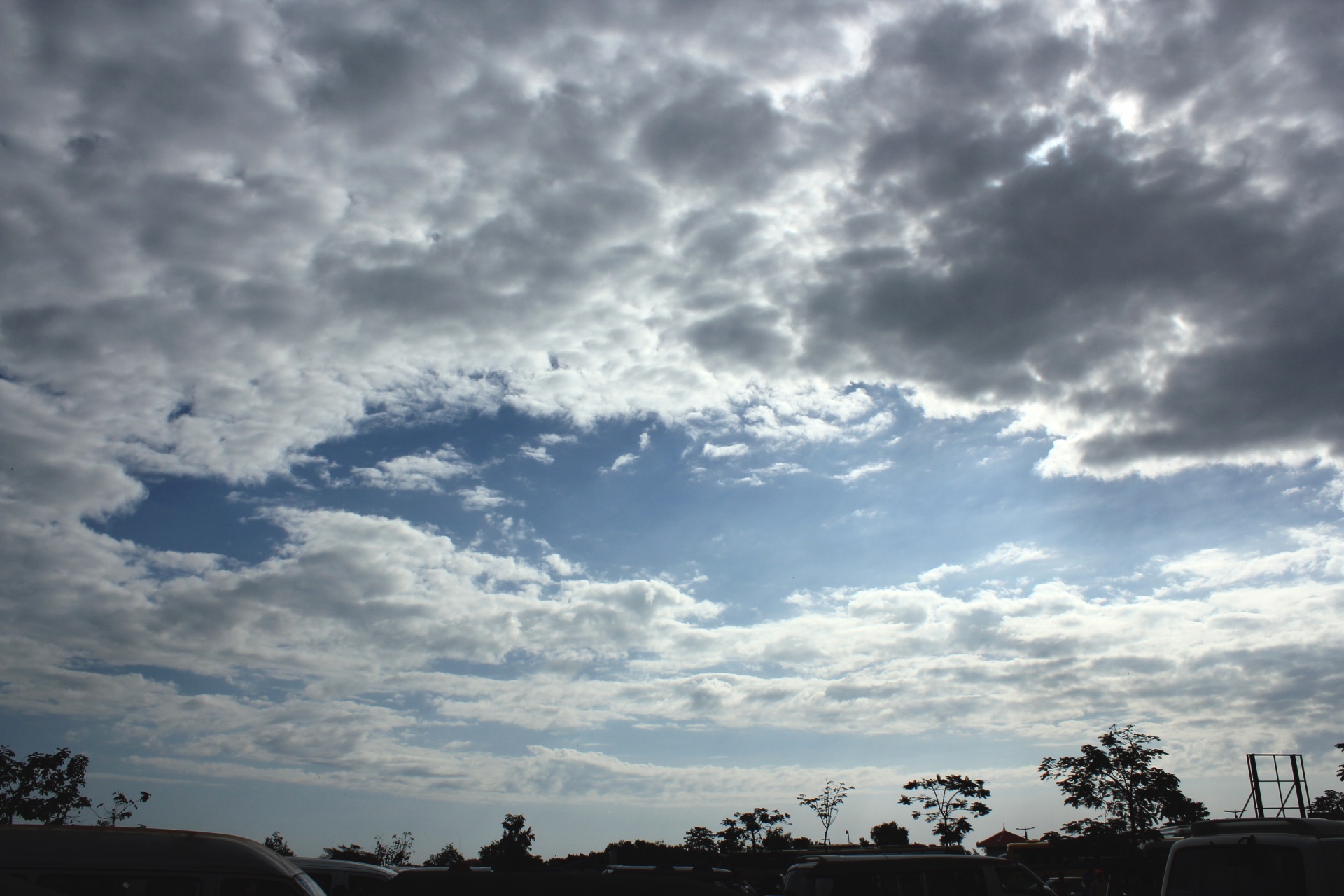 clouds background clouds hole sky free photo