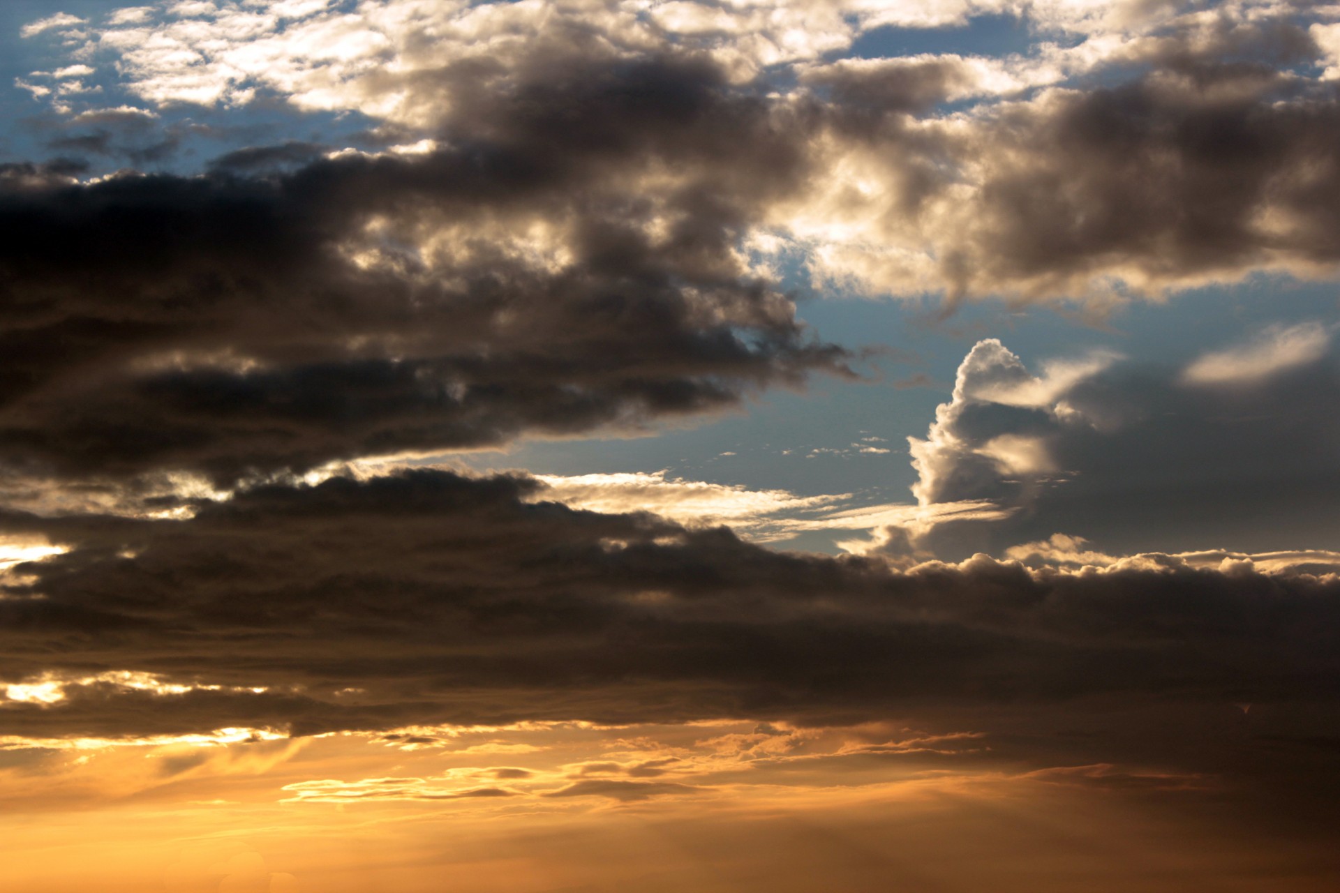 clouds dark sky blue free photo