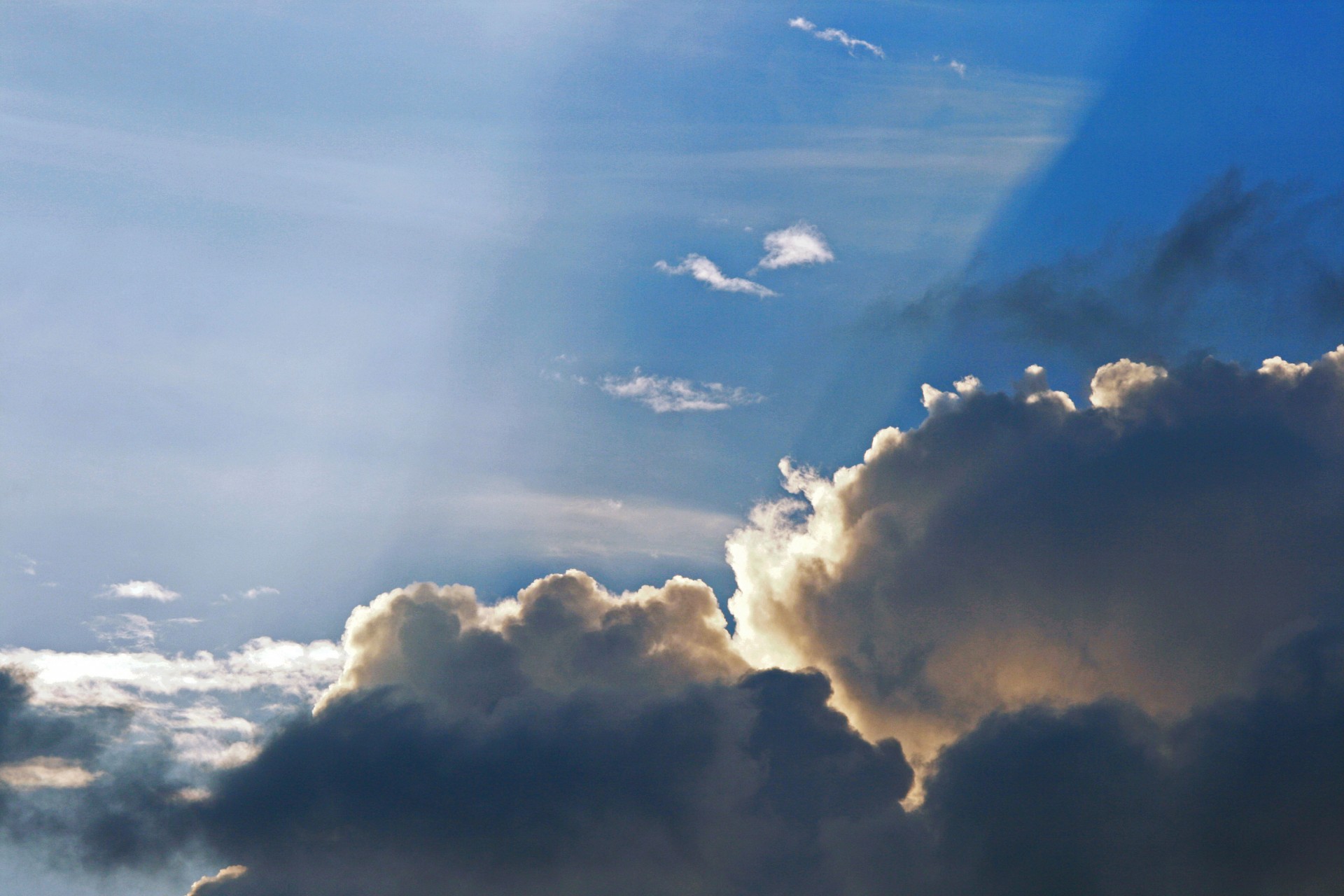 sky clouds dark free photo