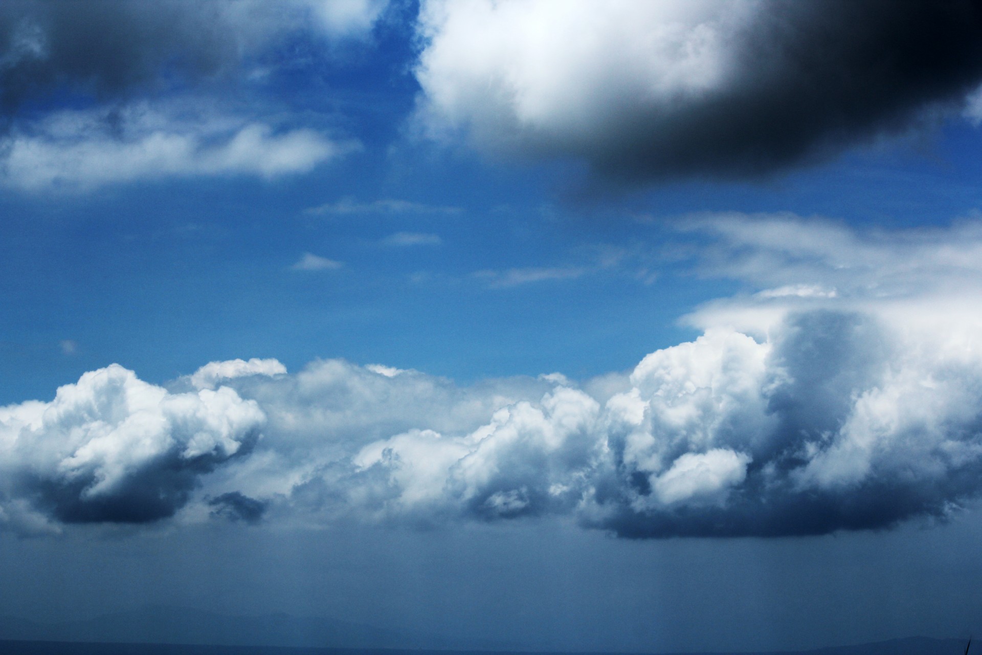 clouds cloudy sky blue sky free photo