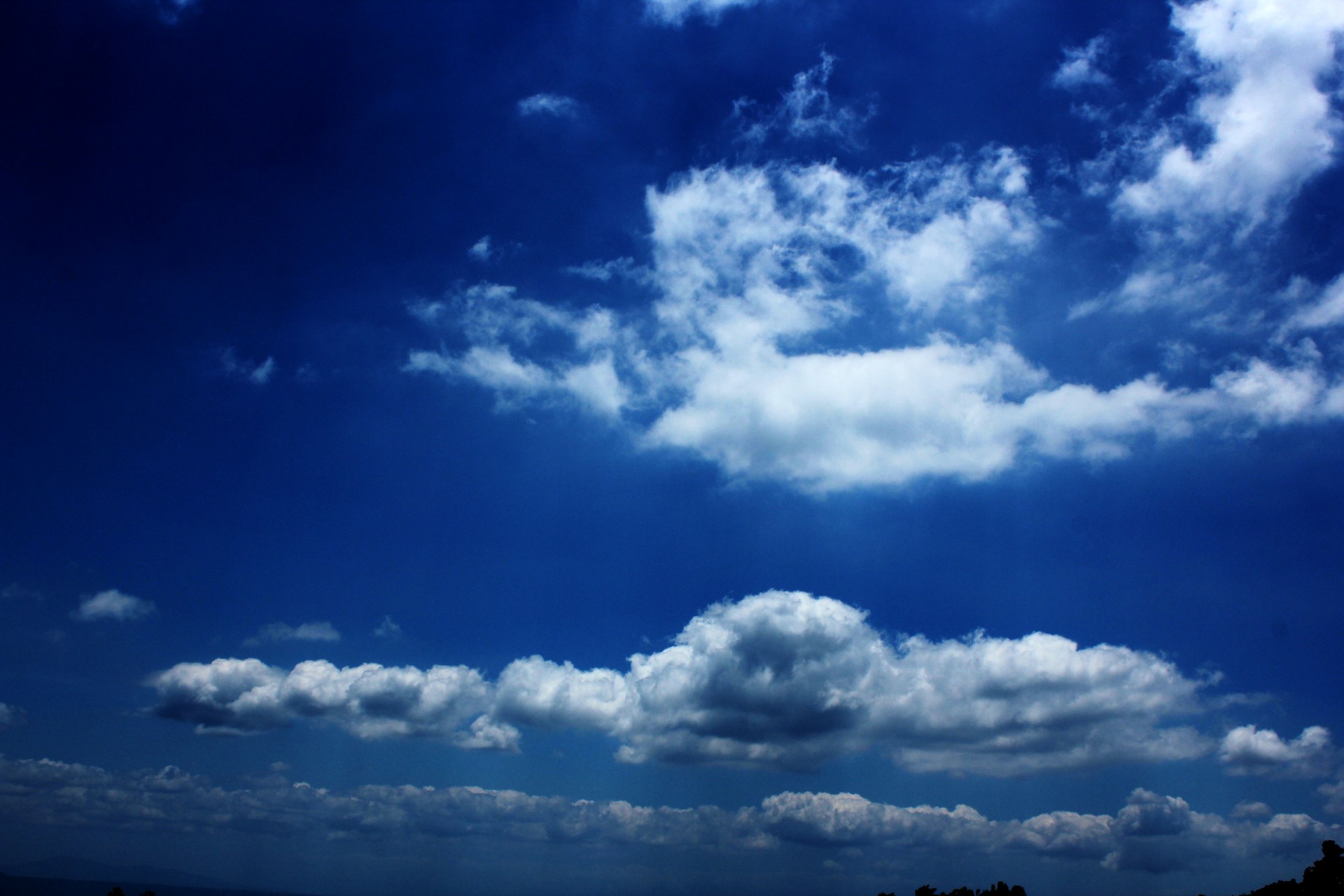 clouds cloudy sky blue sky free photo