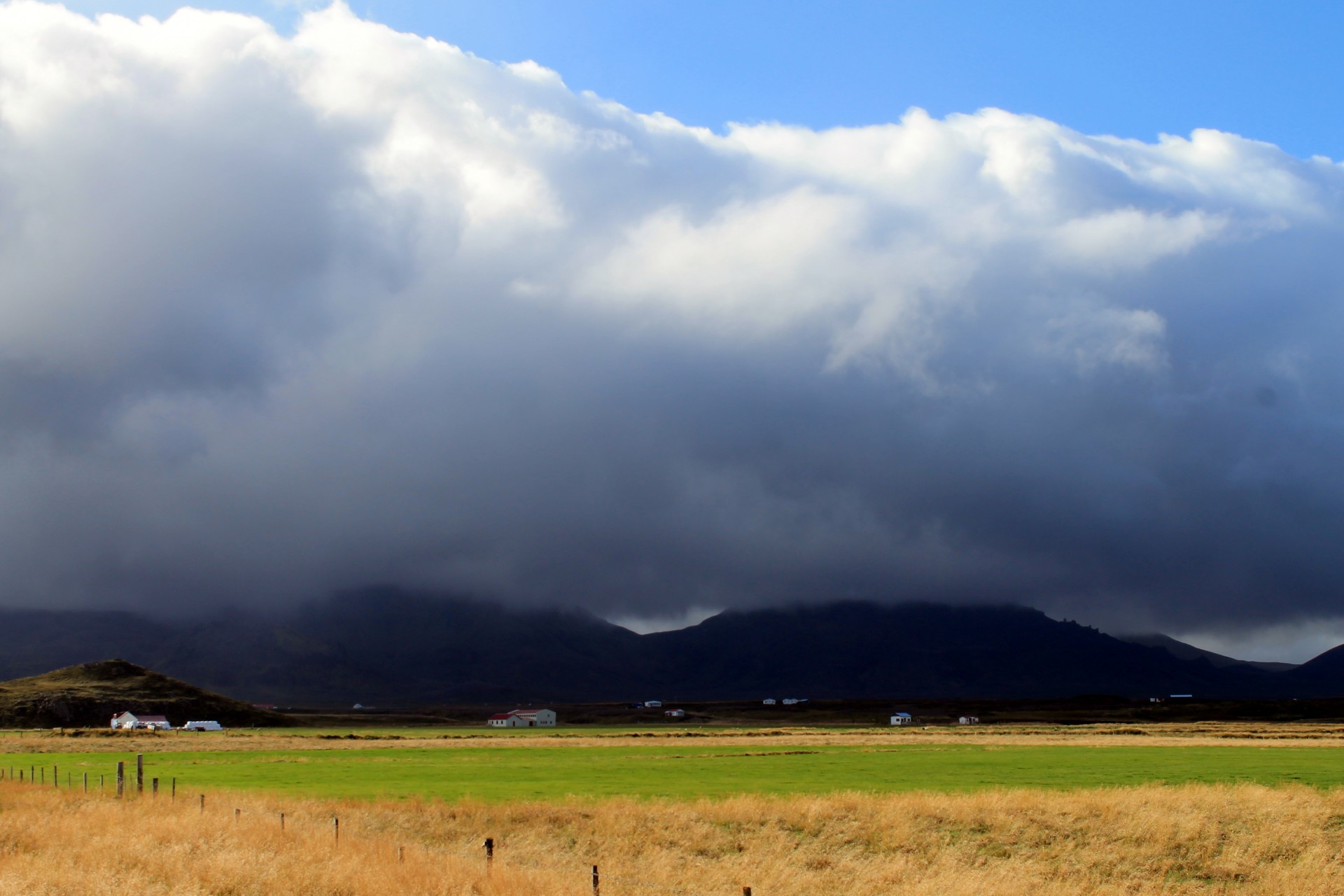 iceland west coast clouds free photo