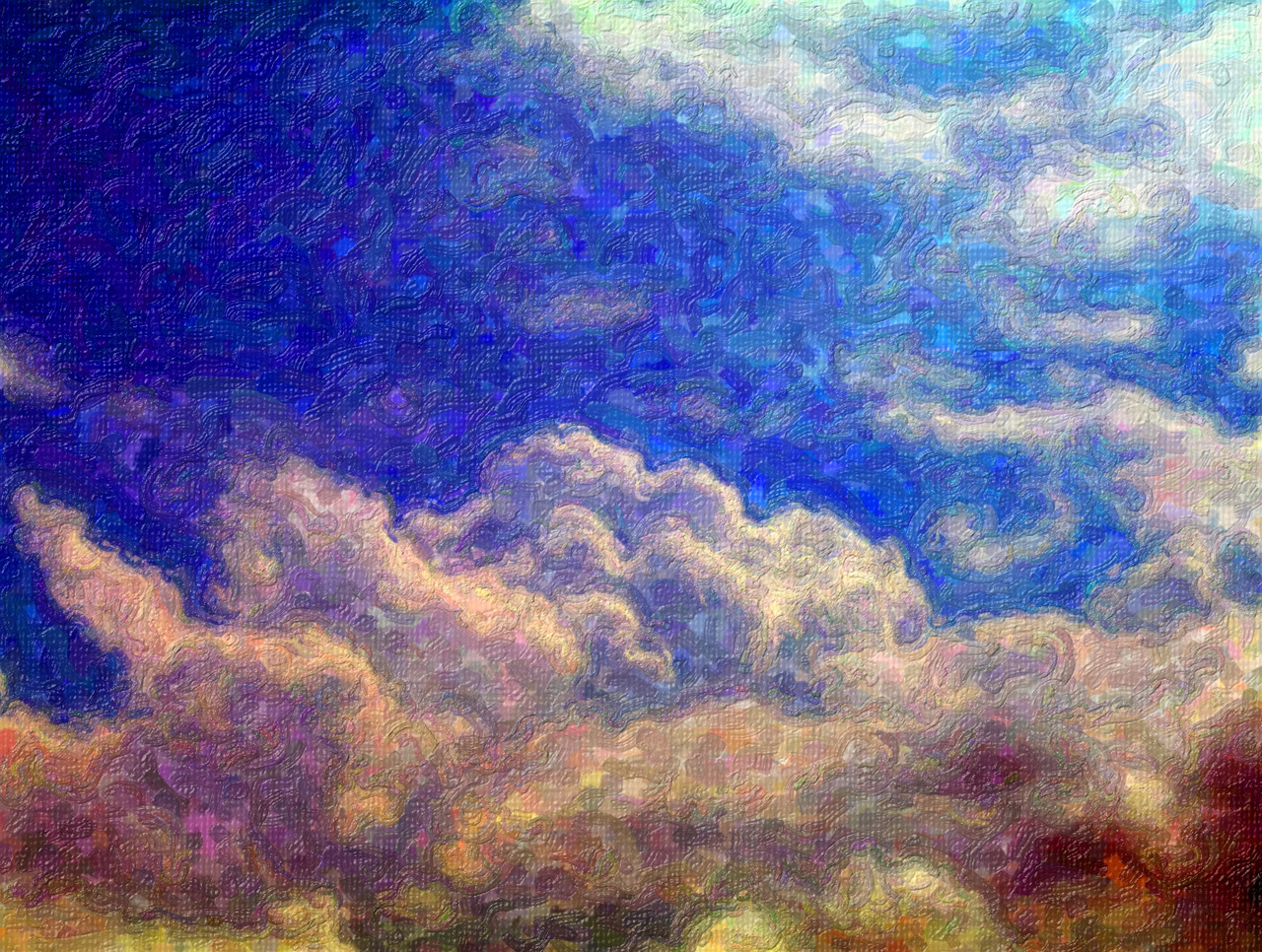 clouds painting art free photo