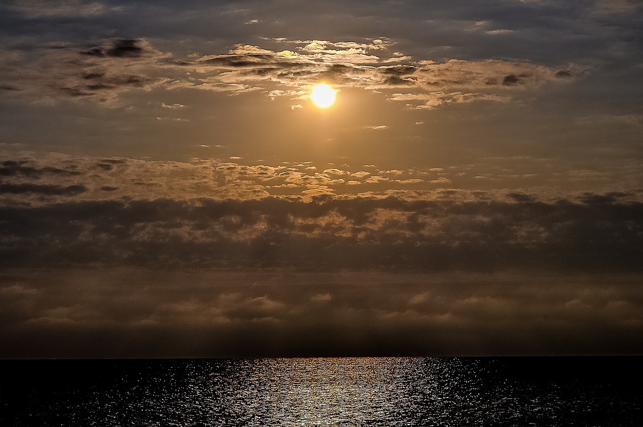 cloudscape sunset sky free photo