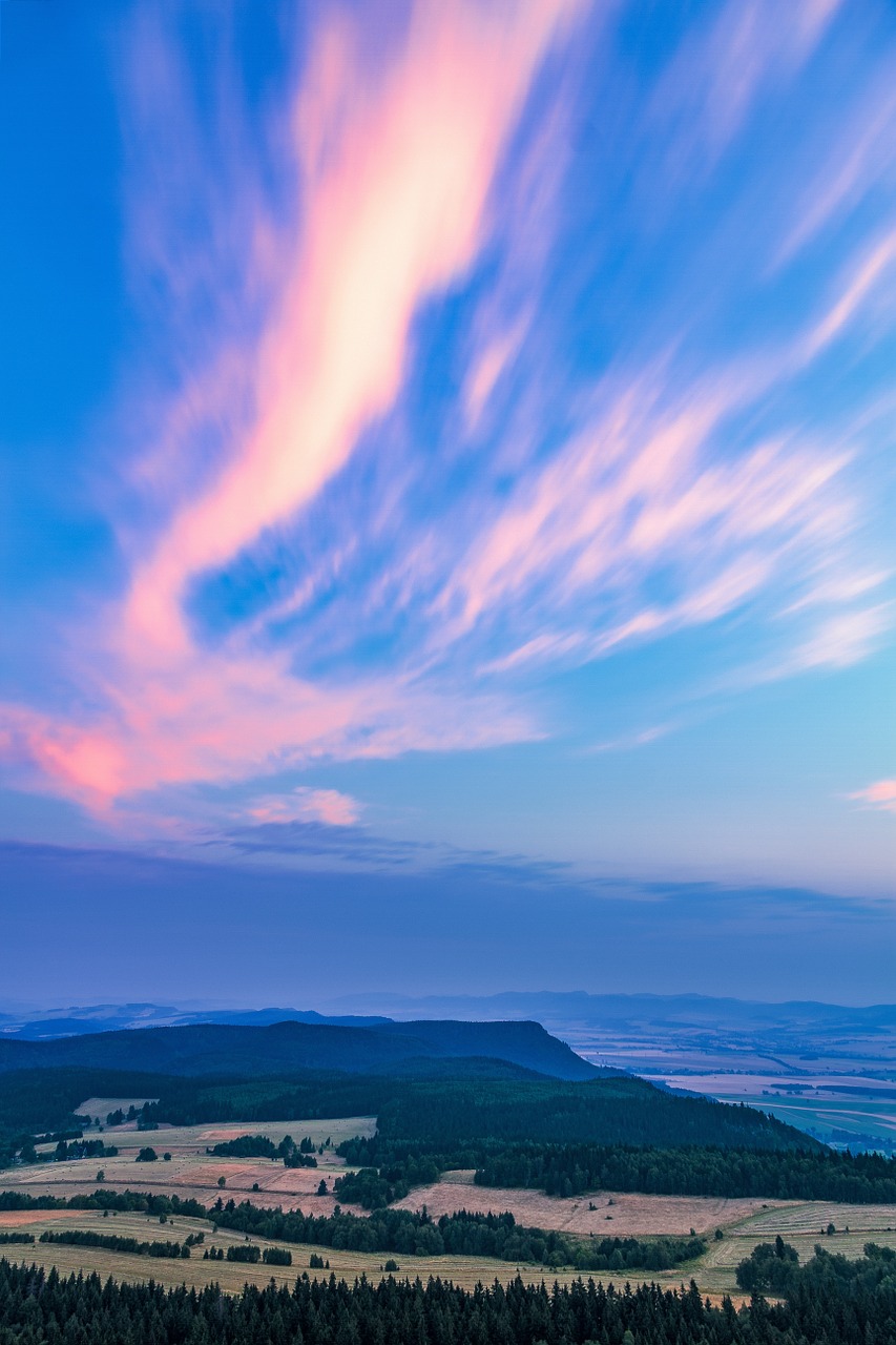 cloudscape landscape hills free photo