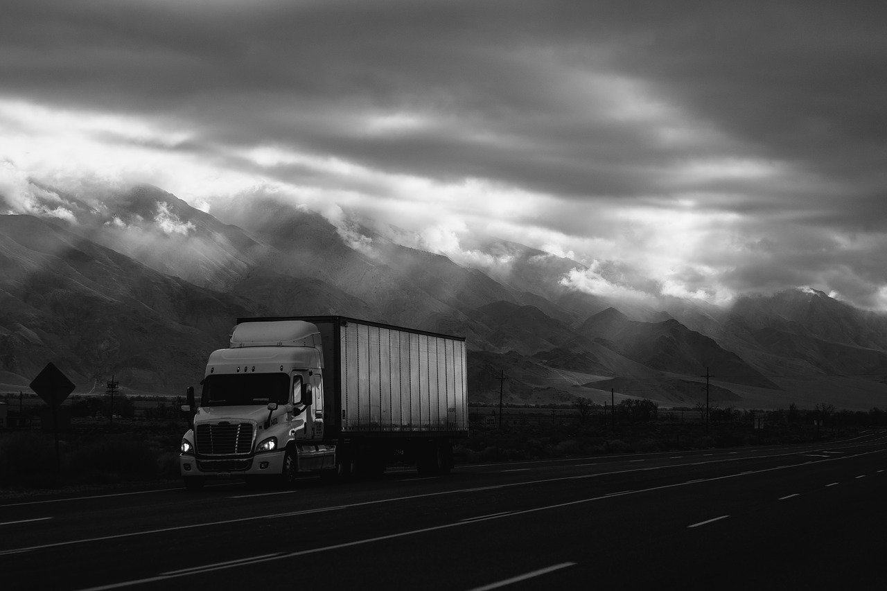 cloudy dark highway free photo