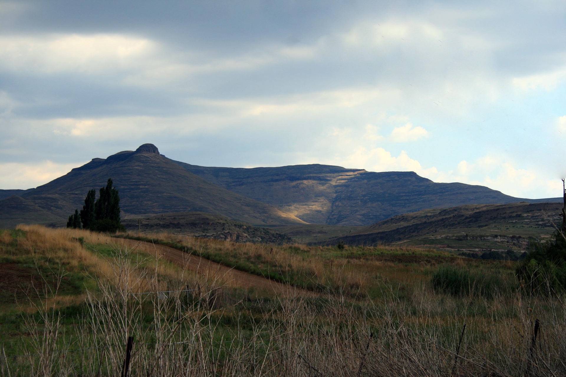 mountains clouds moody free photo