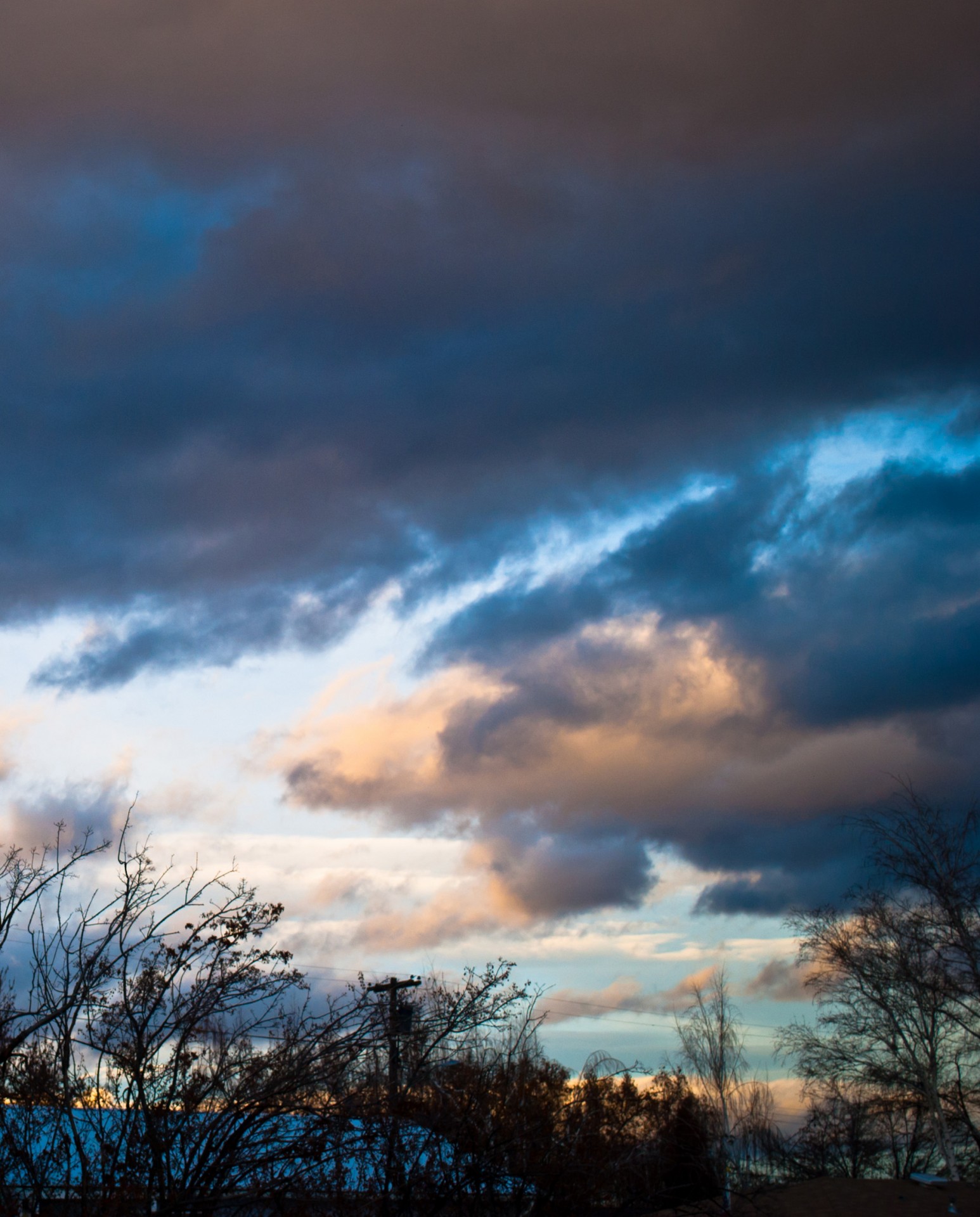 clouds dark sunset free photo