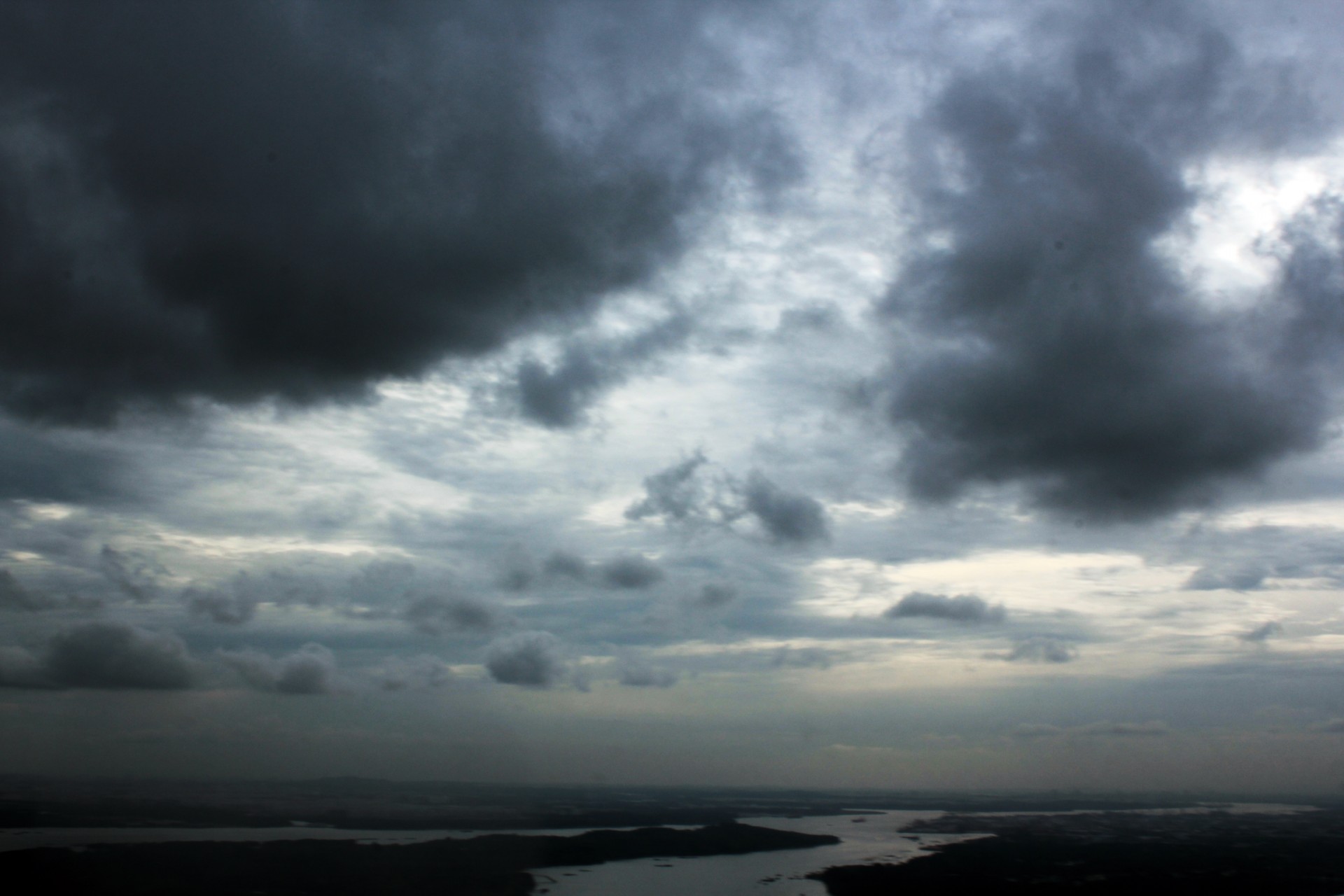 clouds cloudy sky blue sky free photo