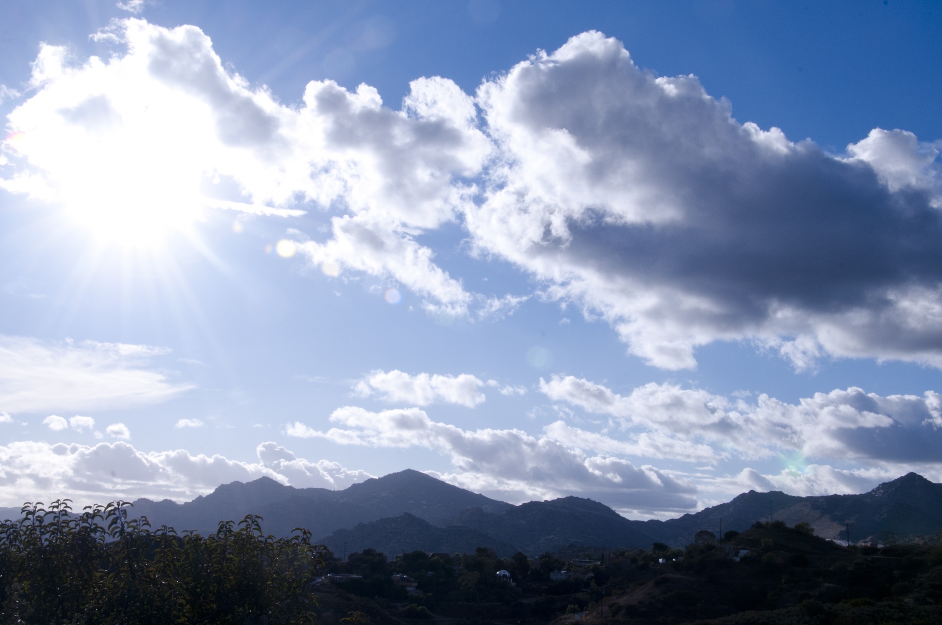 landscape sunburst sun free photo