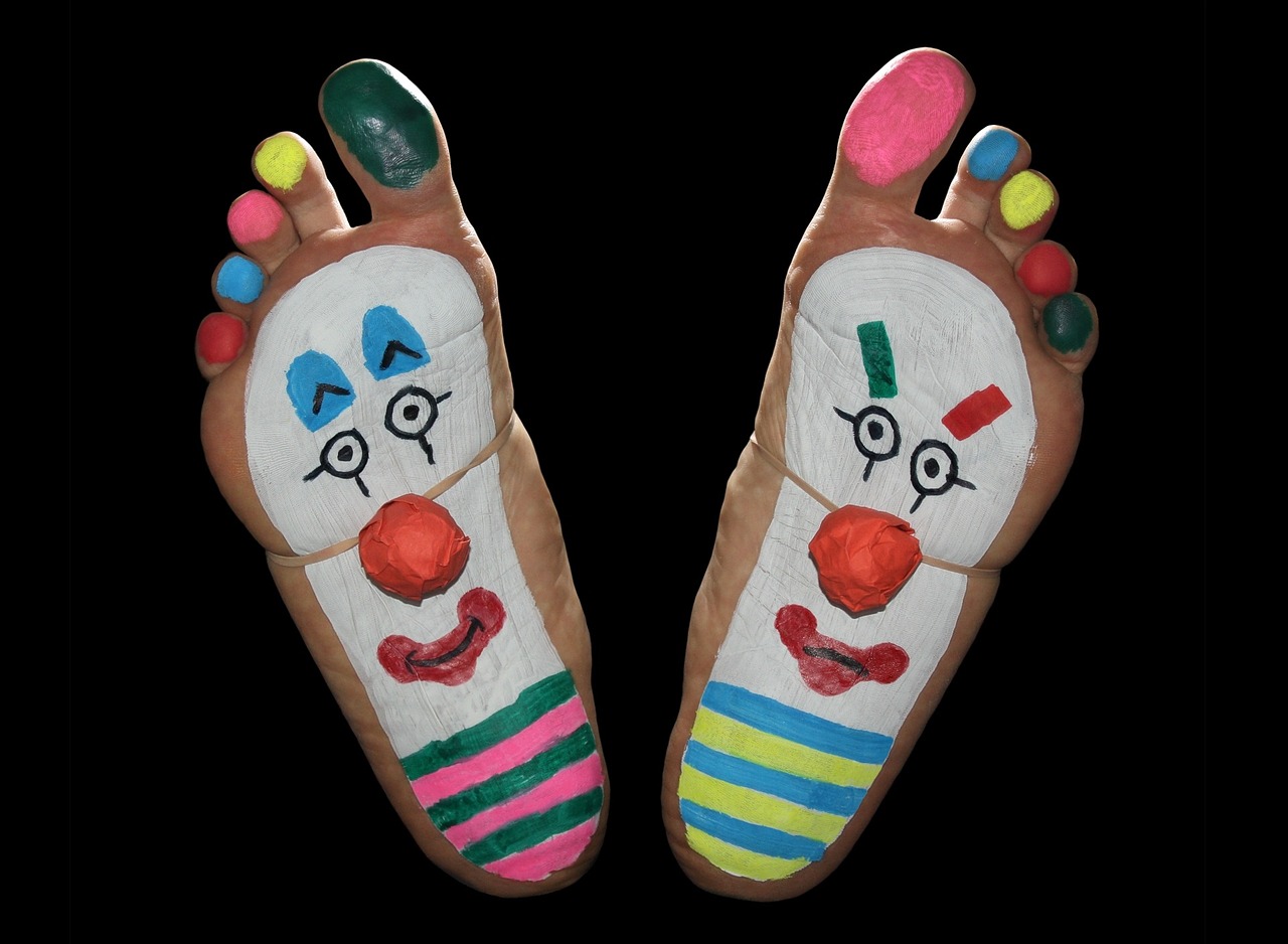 clown feet foot free photo