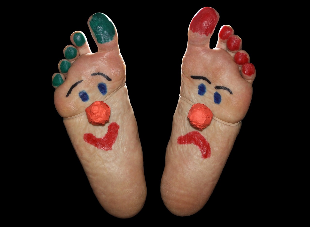 clown feet foot free photo