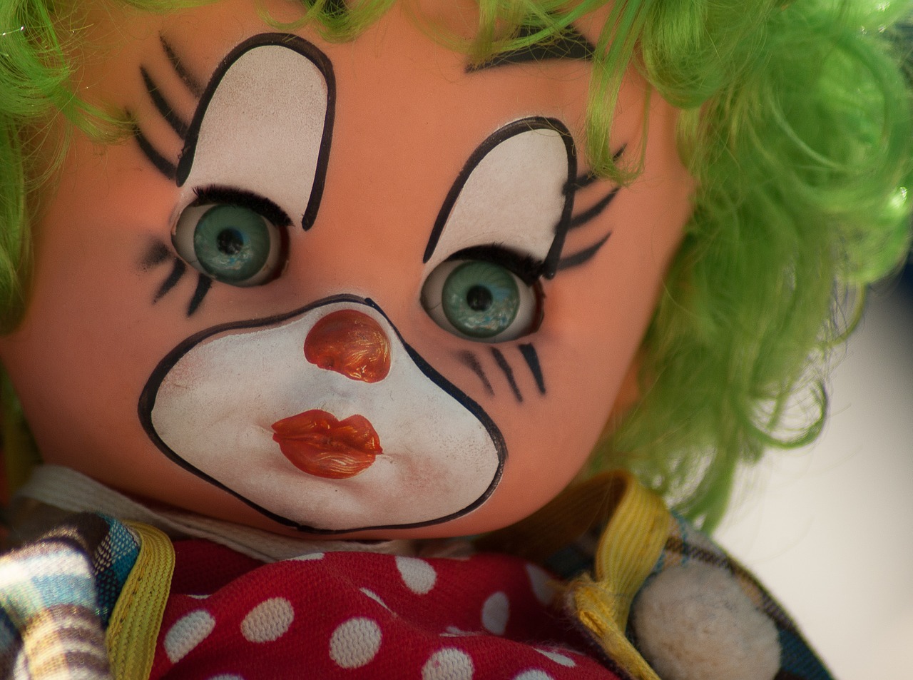 clown doll flea market free photo